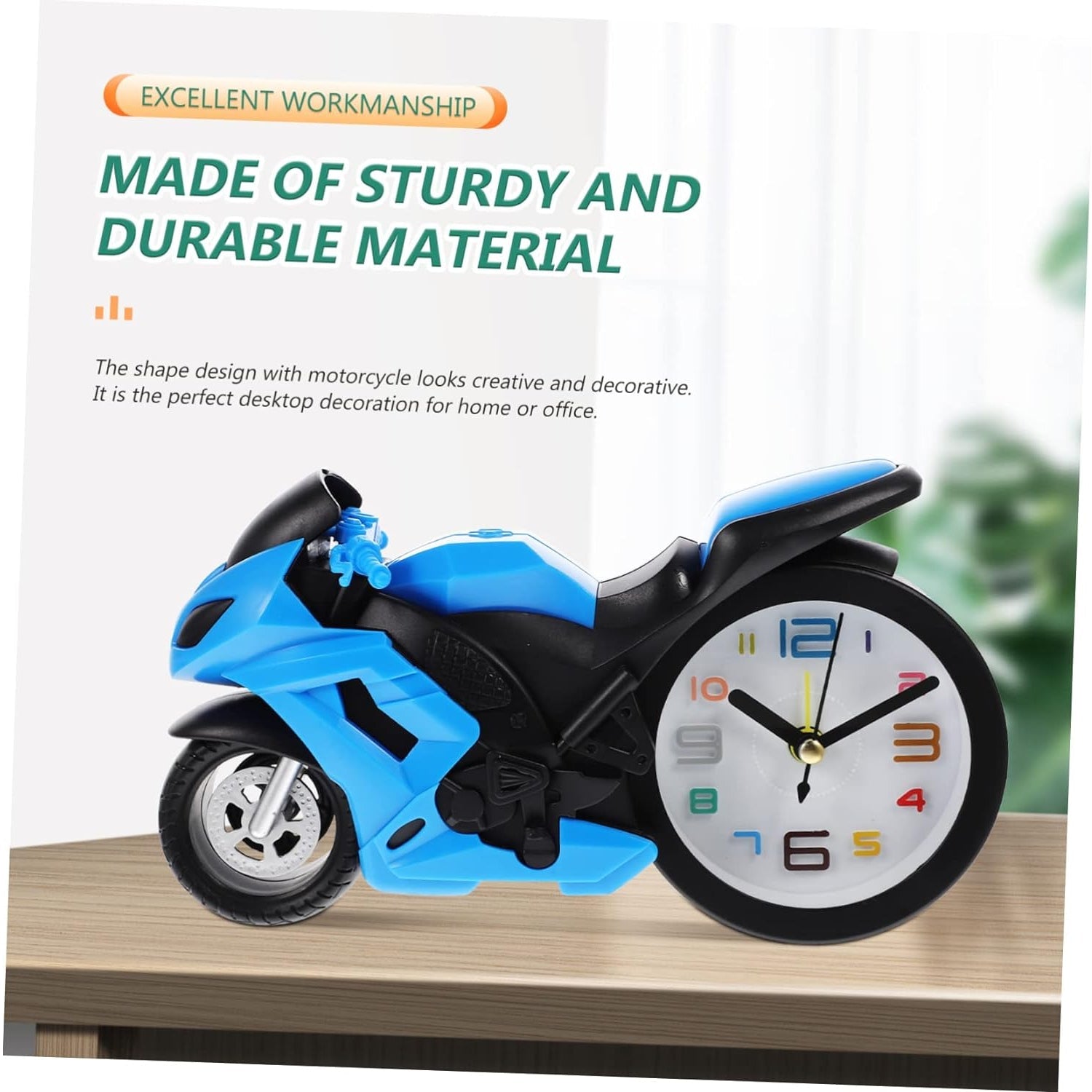 Retro Motorcycle Alarm Clock – Novelty Bike Engine Style Desk Clock Retro Motorcycle Alarm Clock – Novelty Bike Engine Style Desk Clock